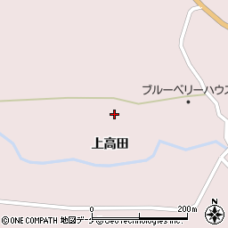 岩手県一関市厳美町（上高田）周辺の地図