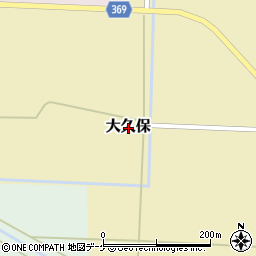 山形県酒田市大久保周辺の地図