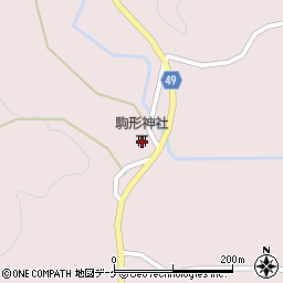 駒形根神社周辺の地図