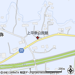 上平泉公民館周辺の地図