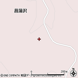 岩手県一関市大東町曽慶菖蒲沢57周辺の地図