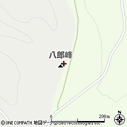 八郎峰周辺の地図