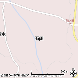 岩手県一関市大東町曽慶（石田）周辺の地図