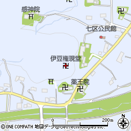 伊豆権現堂周辺の地図