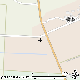 山形県酒田市橋本道下周辺の地図
