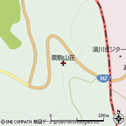 栗駒山荘周辺の地図