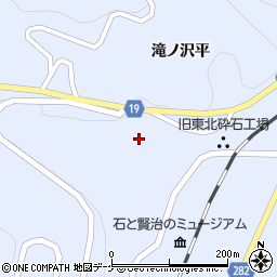 岩手県一関市東山町松川滝ノ沢平105周辺の地図