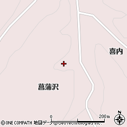 岩手県一関市大東町曽慶菖蒲沢105周辺の地図