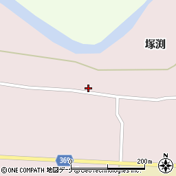 山形県酒田市塚渕（清瀬）周辺の地図