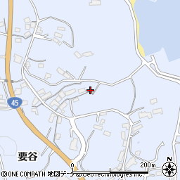 要谷公民館周辺の地図