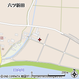山形県酒田市宮内（元屋敷）周辺の地図