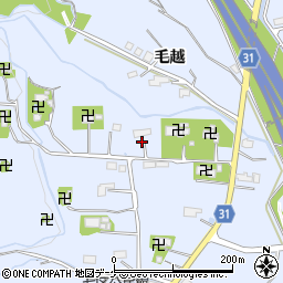 岩手県西磐井郡平泉町平泉毛越周辺の地図