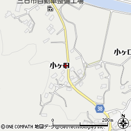 岩手県陸前高田市小友町小ヶ口周辺の地図