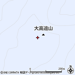 大高遠山周辺の地図