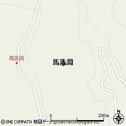 岩手県一関市舞川馬洗淵周辺の地図