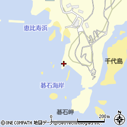 碁石海岸周辺の地図