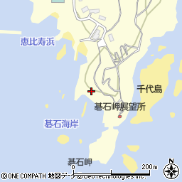 碁石海岸周辺の地図