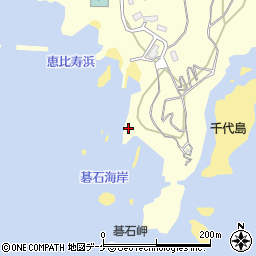 碁石海岸周辺の地図