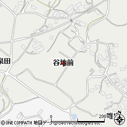 岩手県陸前高田市小友町谷地前周辺の地図