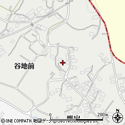 岩手県陸前高田市小友町谷地館周辺の地図