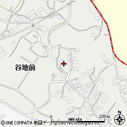 岩手県陸前高田市小友町（谷地館）周辺の地図
