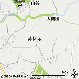 岩手県西磐井郡平泉町長島赤伏周辺の地図