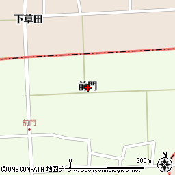 山形県酒田市米島前門周辺の地図