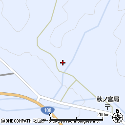 秋田県湯沢市秋ノ宮白ケ沢周辺の地図