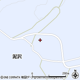 山形県酒田市泥沢上村周辺の地図