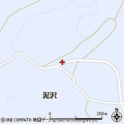 山形県酒田市泥沢草田周辺の地図