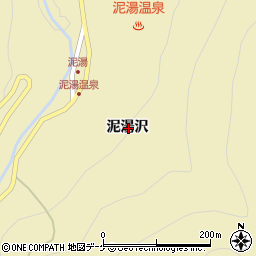 秋田県湯沢市高松泥湯沢周辺の地図