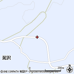 山形県酒田市泥沢（作田谷地）周辺の地図