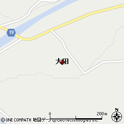 岩手県一関市東山町長坂大田周辺の地図