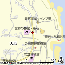 碁石海岸周辺の地図