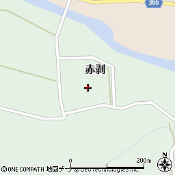 山形県酒田市赤剥村腰周辺の地図