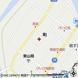 岩手県一関市東山町長坂町周辺の地図