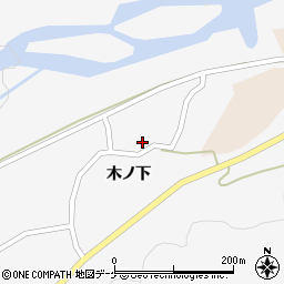 山形県酒田市福山木ノ下33周辺の地図