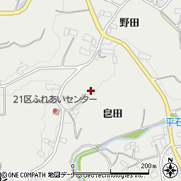 岩手県平泉町（西磐井郡）長島（皀田）周辺の地図