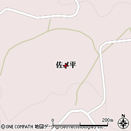 岩手県一関市大東町曽慶（佐ノ平）周辺の地図