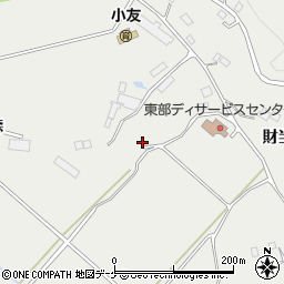 岩手県陸前高田市小友町財当48周辺の地図