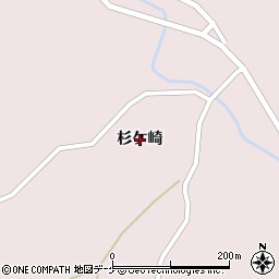 岩手県一関市大東町曽慶（杉ケ崎）周辺の地図