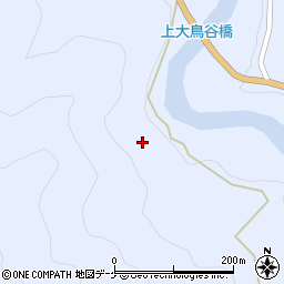 秋田県湯沢市皆瀬大鳥谷周辺の地図