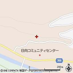 山形県酒田市上黒川日向平周辺の地図