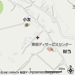 岩手県陸前高田市小友町財当40-2周辺の地図