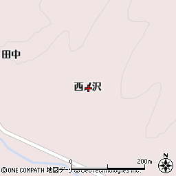 岩手県一関市大東町曽慶西ノ沢周辺の地図