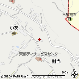 岩手県陸前高田市小友町財当32-1周辺の地図