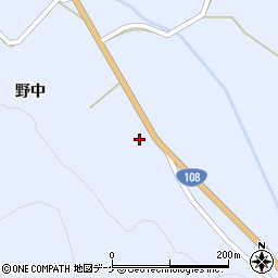 秋田県湯沢市秋ノ宮野中50周辺の地図