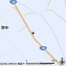 秋田県湯沢市秋ノ宮野中周辺の地図