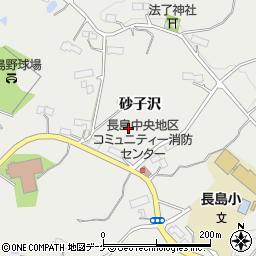岩手県平泉町（西磐井郡）長島（砂子沢）周辺の地図