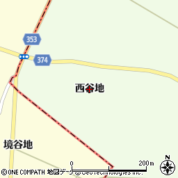 山形県酒田市千代田（西谷地）周辺の地図